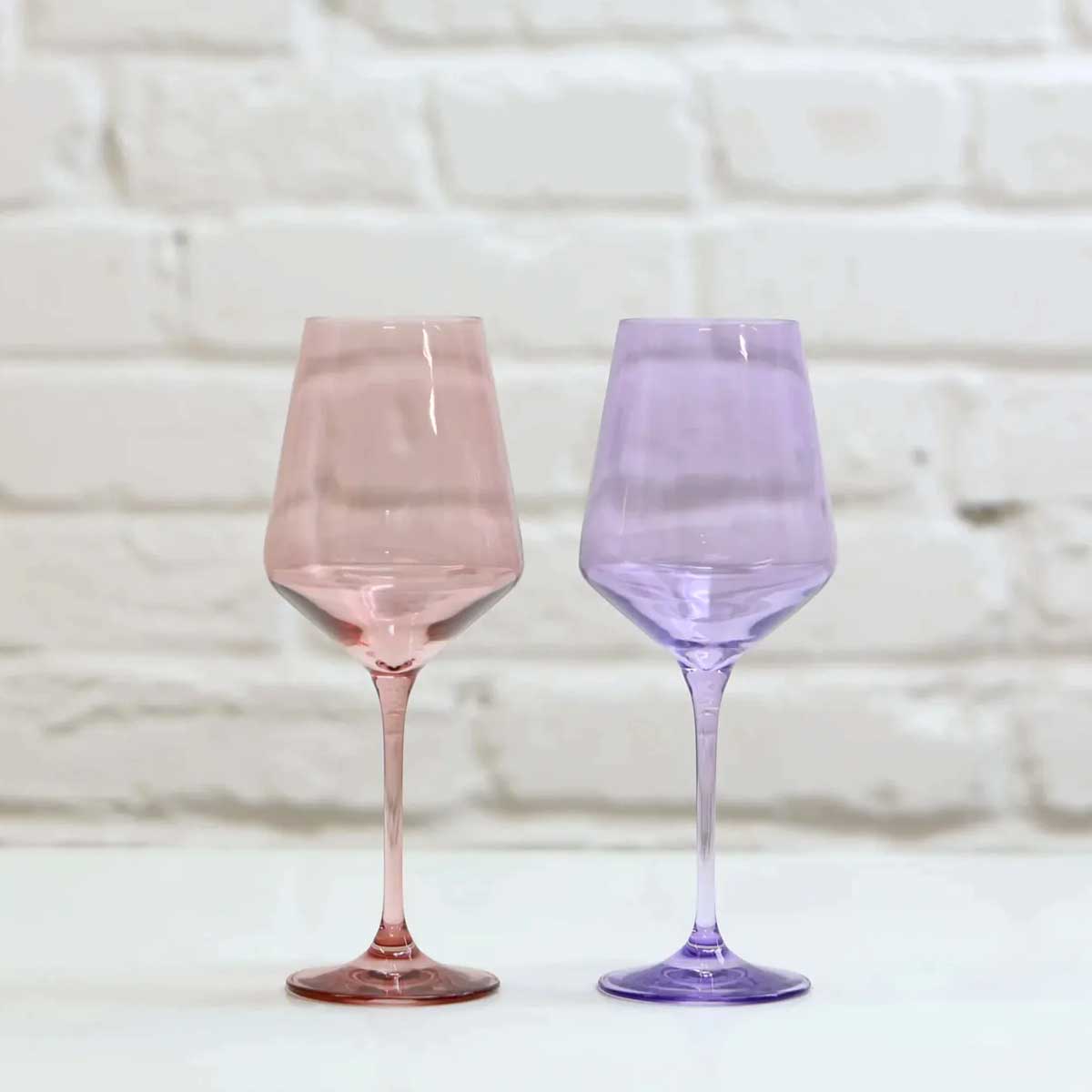 Coloured Wine Glass, Combination Set of 2, Melodrama