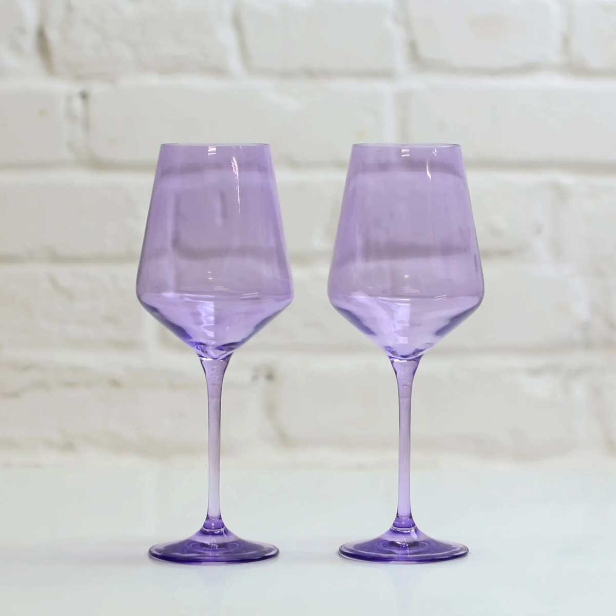 Coloured Wine Glass, Set of 2 Pieces, Violet Thirst